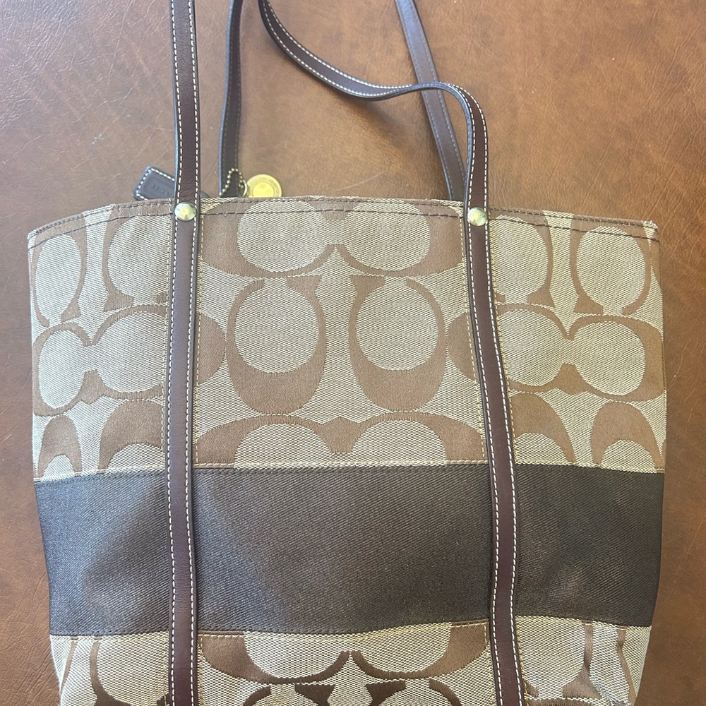 Coach 2007 Legacy Story with Signature Jacquard Tote in EUC - Picture 6 of 13
